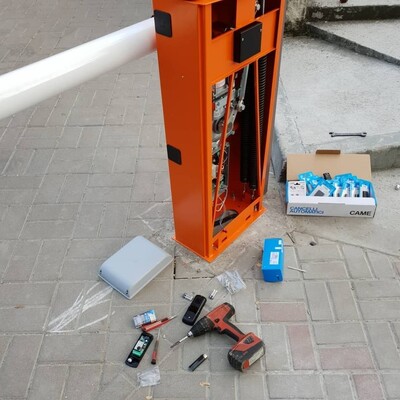 Установка шлагбаумов